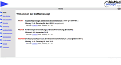Desktop Screenshot of biomedconcept.de