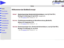 Tablet Screenshot of biomedconcept.de